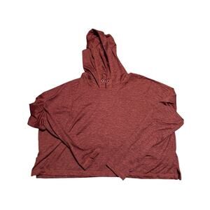 Athleta Maroon Long Sleeve Workout Top Sz Small